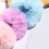 Elásticos de Cabelo de Pelo Falso Furry 2pcs Azul Claro 3