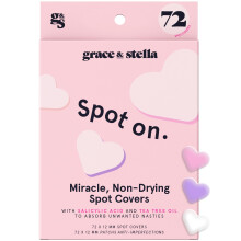 Grace & Stella Puistjespleisters voor gezicht (hart 72 stuks) - Hydrocollode acnepleisters voor gezicht - Dermatologisch getest Veganistische di