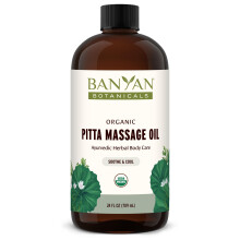 Banyan Botanicals Pitta Massagel Bio-Massagel angereichert mit ayurvedischen Krutern mit Gotu Kola und Guduchi (Tinospora cordifolia) 24 oz.