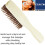 Giorgio GIO2IVY Ivory Escova de cabelo desembaraadora de toque suave de 6,25 polegadas para homens, mulheres e crianas. Cerdas macias para cour 4