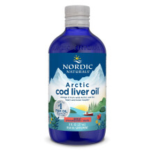 Nordic Naturals Arctic Cod Liver Oil Strawberry - 8 oz - 1060 mg Total Omega-3 med EPA & DHA - Hlsa fr hjrta och hjrna Hlsosam immunitet All