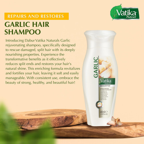 Vatika Shampoo all'aglio 400ml Ripara e ripristina 2