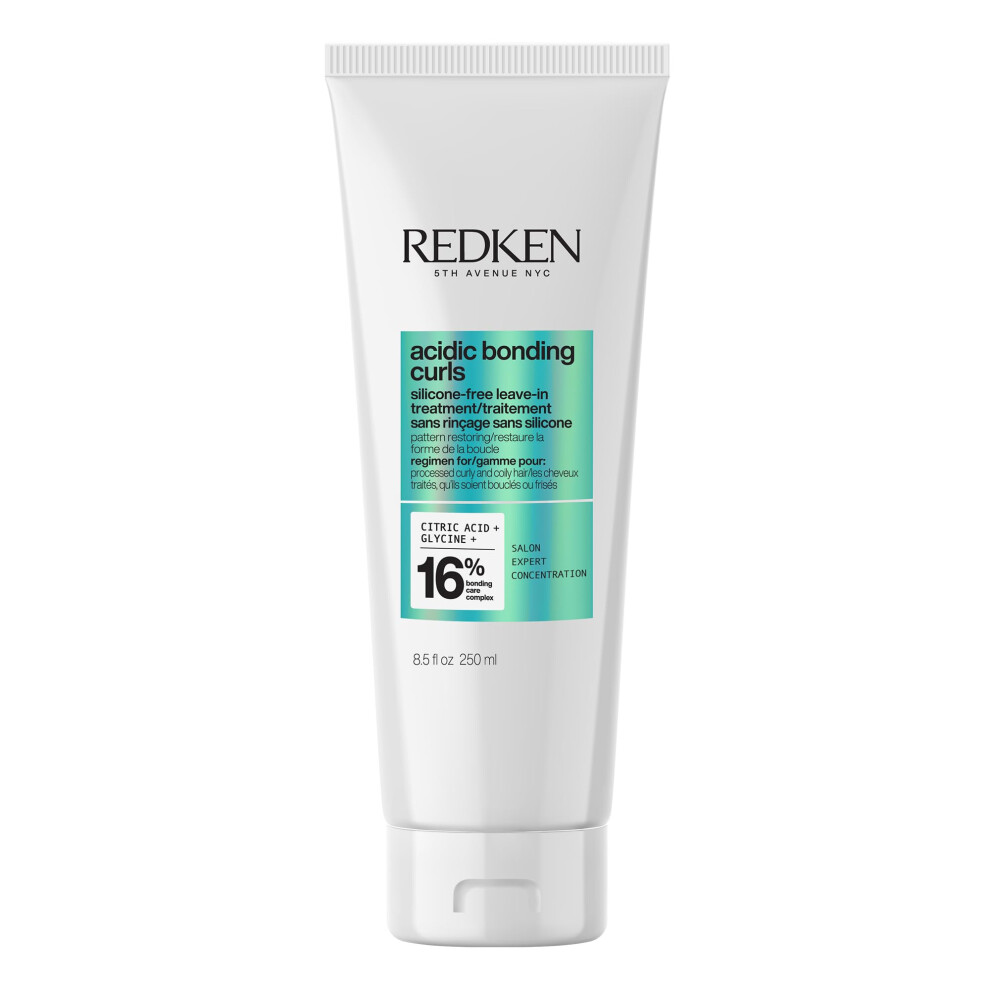 Redken Acidic Bonding Curls Leave-In Treatment | For Curly & Coily Hair | Heat Protectant  Detangles & Conditions | Silicone-Free | Repairs & Def