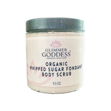 Glimmer Goddess Lavanda Orgnica Limo Esfoliante de Acar Batido - 9,5 onas - Acar de Cana Orgnico com leo de Coco e Agave - Esfoliante Hi