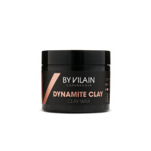 By Vilain Dynamite Clay - Professionele Haar Styling Wax Super Sterke Houding, Matte Afwerking Voor Alle Haartypes