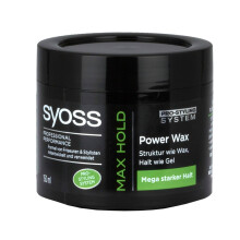 Saksalainen SYOSS Power Wax Hair Gel 150ml - Toimitus USA:sta
