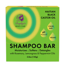 Doyley's Haitian Black Castor Oil Moisturizing Shampoo Bar 5oz | Macht das Haar weich und entwirrt | Fr dickeres Haar | Farbsicher, vegan | Mit Rosm