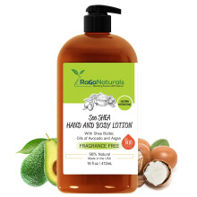 RaGaNaturals Krperlotion Unparfmierte Sheabutter, Argan, Avocado, Vitamin E und B5 Auf pflanzlicher Basis, vllig natrlich, parfmfrei, nicht