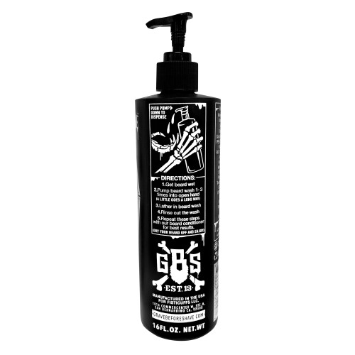 Grab vor der Rasur Bartwaschmittel 16 oz. Pumptop 1