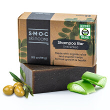 Zertifiziertes Bio-Shampoo-Riegel parfmfrei mit Moringa und Rosmarin fr Haarwachstum sanfte Reinigung und tiefe Feuchtigkeitsversorgung fr tro