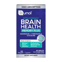 Qunol Brain Health Memory Plus Magnesium L-Threonate & Citicoline Clinically Tested Ingredients to Improve Memory Focus Attention and Product
