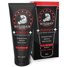 Bossman Fortify Intense Beard Conditioner Duschbartwasch-Feuchtigkeitscreme und Bartweichmacher fr Mnner Bartwachstumsprodukte Hergestellt in