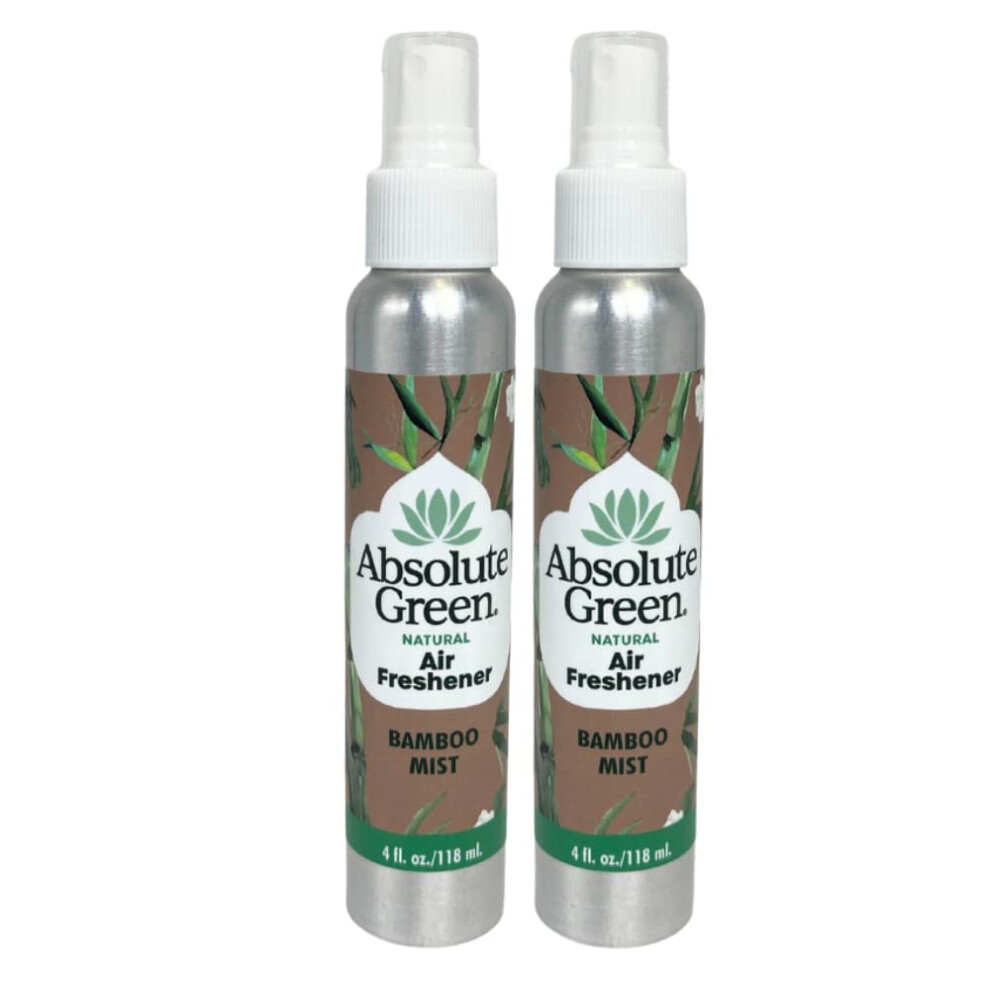 Absolute Green Air Freshener Room Spray  Non-Toxic  Cover Odors  Safe around Kids + Pets  Natural Bamboo Mist Scent 4oz (1 Pack)-image-OPC-PHXRNRP-NEW