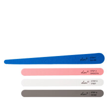 Elon Professional Nail File System - 4 Step Fingernail Files for Manicure - Nail File Set (4 Double-Sided) - Dermatologist Recommended Hand Files