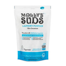 Molly's Suds Original Laundry Detergent Powder | Natural Laundry Detergent for Sensitive Skin | Earth-Derived Ingredients  Stain Fighting | 120 L