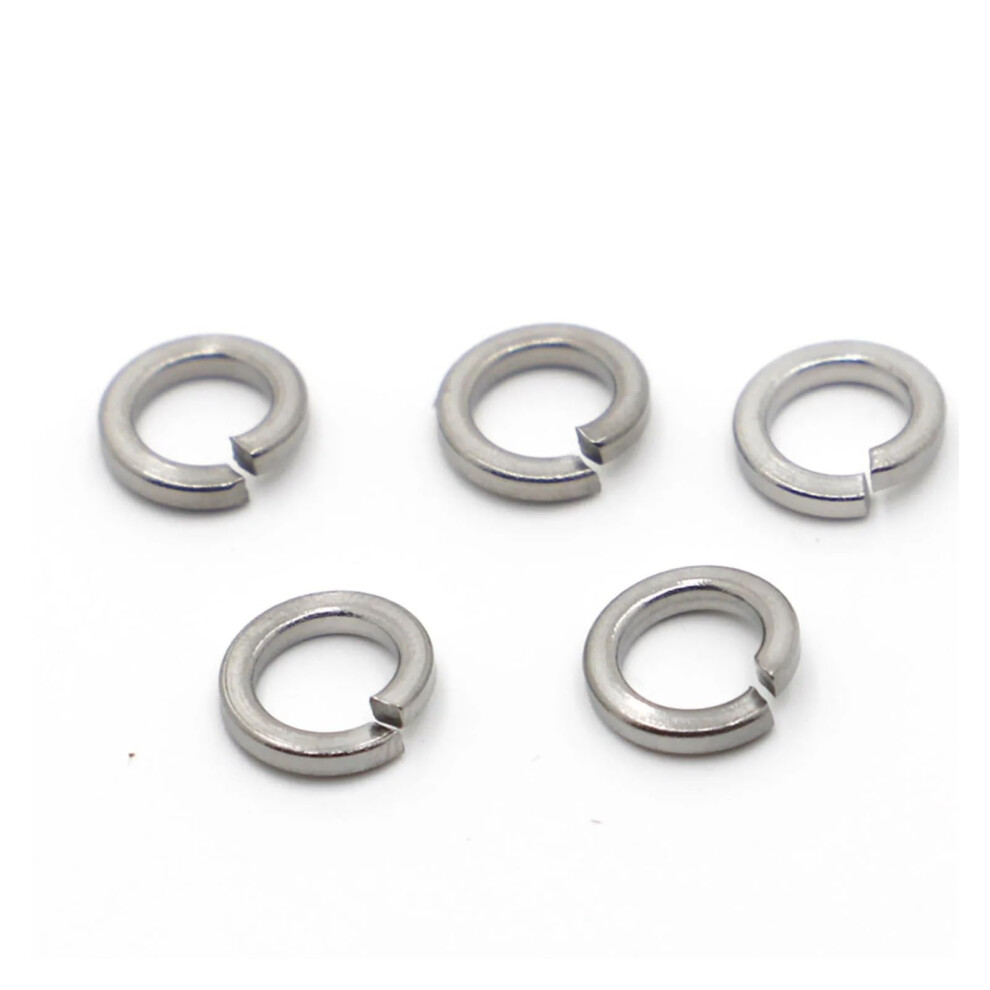 Hardware Fittings 2-100Pcs M1.6 - M24 Gb93 A2 304 Stainless Steel Spring Split Lock Washer(100Pcs M3) 940534660052