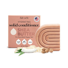 Kitsch, Hydratisierender Feststoff-Pflegespüler, Sheabutter, Gesüßter Amber & Shea, 1 Bar, 2,7 oz (77 g)