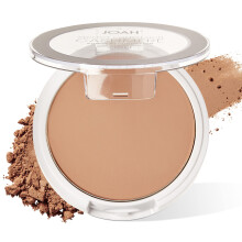 JOAH Perfect Complexion Cashmere Powder Foundation, mittlere Gesichtsabdeckung, mattes Finish, koreanisches Make-up, kompaktes Design, fr fettige un