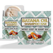 Batana Oil Shampoo Bar zur Untersttzung des Haarwachstums | 2er-Set | Angereichert mit Batana-l zur Verdichtung und Strkung von Haarausfall | Fest
