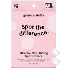 Grace & Stella Puistjespleisters voor het gezicht (rond 72 stuks) - Hydrocollode acnepleisters voor het gezicht - Dermatologisch getest Veganist