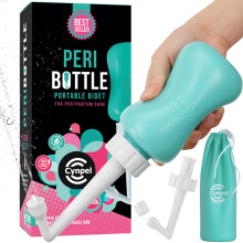 Cynpel Peri-Flasche Postpartum- und Dammpflege FSA-HSA-berechtigt Tragbarer handgehaltener Reise-Bidet-Sprher fr Frauen oder Mnner Handstr