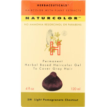 naturcolor Haircolor – Helles Granatapfel-Kastanien-Haarfärbemittel, 4 Fl Oz (5M)