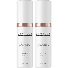 DRMTLGY Behandeling van acnevlekken en behandeling van cystische acne. Acneserum met gemicroniseerde benzoylperoxide 5% en glycolzuur. 1,1 oz 2 s