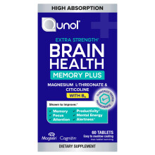 Mmoire de sant crbrale Qunol Plus avec B6 Magnsium L-Threonate & Citicoline test cliniquement les ingrdients pour amliorer l'attention de