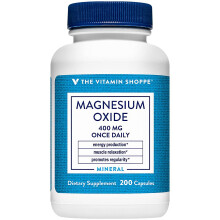 The Vitamin Shoppe, Magnesiumoxid, 400 mg, 200 Kapseln