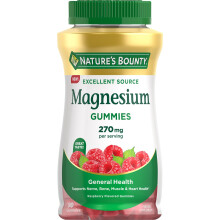Nature's Bounty, Magnesium-Gummis, Himbeere, 270 mg, 90 Gummis (90 mg pro Gummibärchen)