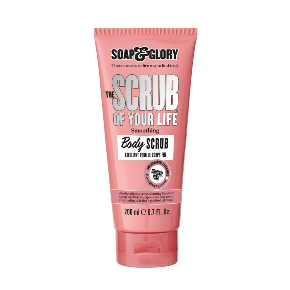 Soap & Glory Original Pink The Scrub Of Your Life Exfoliating Body Scrub - Smoothing & Buffing Body Scrub - Rose & Bergamot Body Polish - Brighte