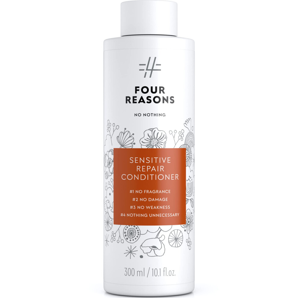 No Nothing Sensitive Repair Hair Conditioner - Fragrance Free Conditioner - Hypoallergenic Phthalate Free Paraben Free Vegan & Unscented Condi