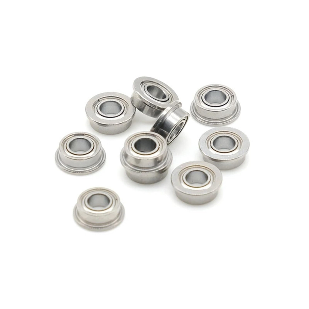 10Pcs Mf84zz Flange Bearing 4X8x3 Mm Abec-7 Miniature Flanged Mf84 Z Zz Ball Bearings Catholic 940534660663