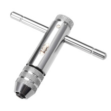 Adjustable Ratchet Tap Wrench T-Handle, for Metric M3-M8 Thread Taps, Ratcheting Tool