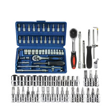 Cordless Slim Ratchet Set, Slim Ratchet Set, Electric Ratchet, 1/4 Inch Drive Socket Wrench, Cordless Manual Wrench (Blue)