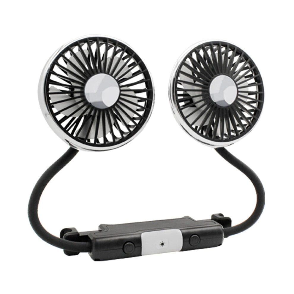 Usb Car Fan,Electric Cooling Fan With 3 Speed,360 Degree Rotatable Backseat Car Fan,Led Cooling Air Small Fan 820064760623