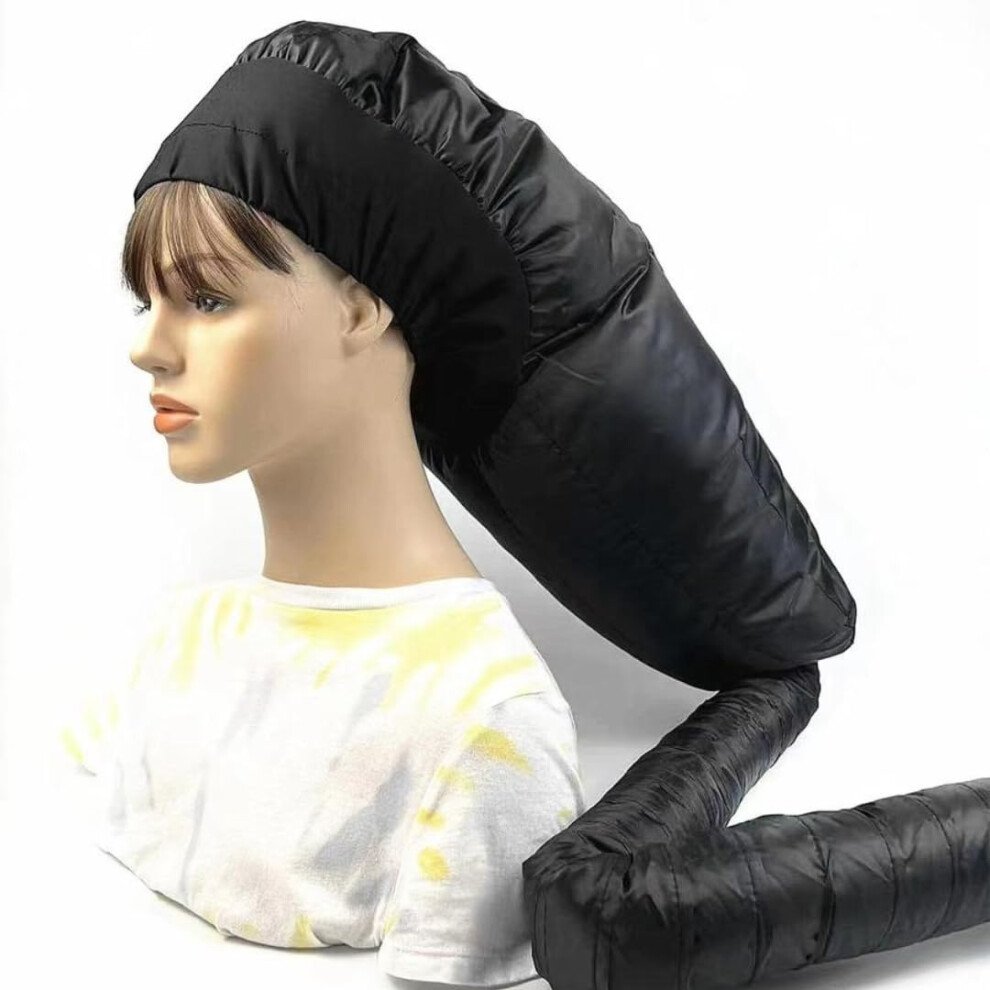 Bonnet Hair Dryer Hood Diffuser Attachment  Soft Adjustable Dryer Cap with Headband