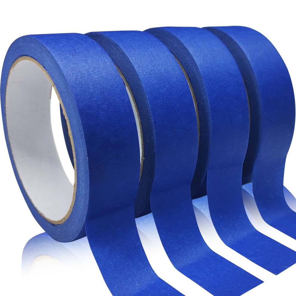 4 Rolls Premium Painters Tape, Blue Tape, Masking Tape, Paint Tape For, Painting 940534661462