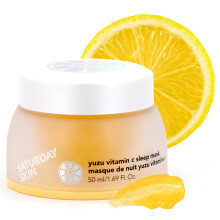 Lauantai Skin Yuzu C-vitamiini Sleep Over Night Face Mask Ihonhoito Retinoli Niasiiniamidi Face Moisturizer Kirkastava uni naamio Korealainen ihonhoi