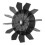 Engineering Plastic 211mm 24mm Bore V-Type 5P Compressor Fan Blade 2