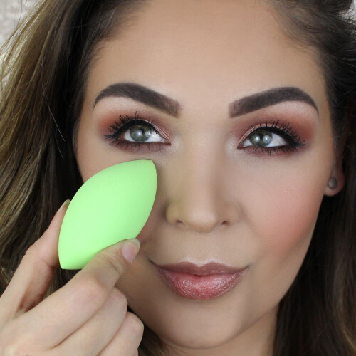 Beauty Junkees Makeup Sponge Blender - Groene Ovale Foundation Makeup Blender Spons 1