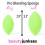 Beauty Junkees Makeup Sponge Blender - Groene Ovale Foundation Makeup Blender Spons 5