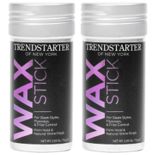 TRENDSTARTER - HAARWAXSTICK (75g) (Pak van 2) - Frizz Control - Flyaway Control - Stevige fixatie en natuurlijke glansafwerking - Doordrenkt met