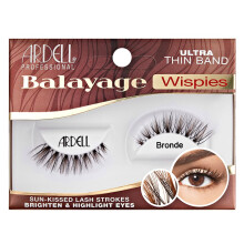 Ardell Balayage Wispies Pestaas postizas - Bronde marrn claro y rubio Mezcla de volumen liviano de aspecto natural pestaas tenues 1 par