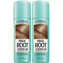 L'Oreal Paris Root Cover Up Grijze Concealer Spray, Donkerblond, 2 Stuks, Verpakking Kan Variëren
