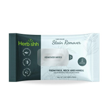 Herbishh Hair Color Stain Remover Wipes - Gentle Formula for Dye Cleanup - Easy Clean Hair Color Remover Wipes for Skin - Travel Pack With 5 Wipes - S