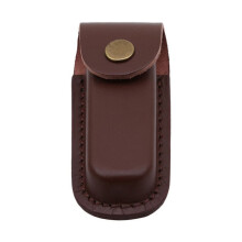 Knife Sheath, 4.7 '' Folding Knife Holster  Leather Belt Knife Pouch for Outdoor Hunting Camping