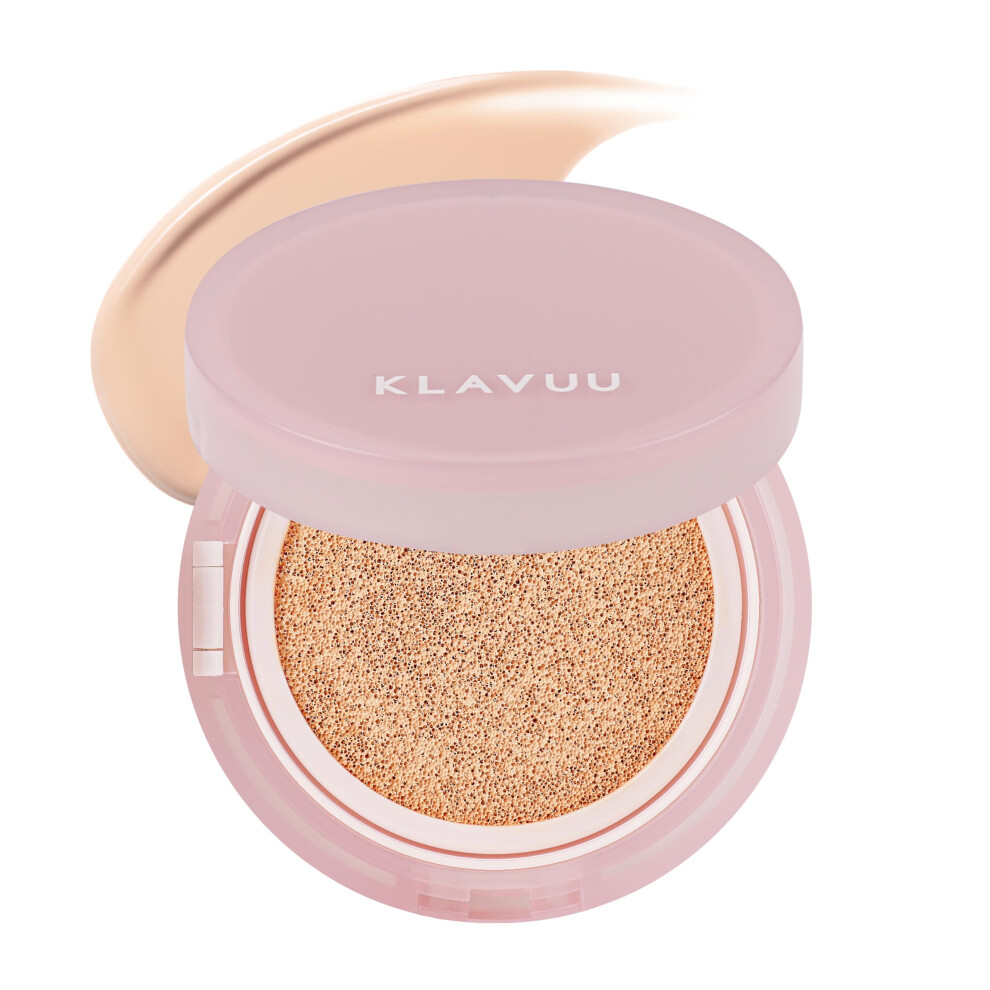 Klavuu Ivory Actress Backstage Boosting Cushion Glow #19 Pale - Korean Cushion Foundation For Dry Skin Long-Lasting Hydrating Coverage Natural