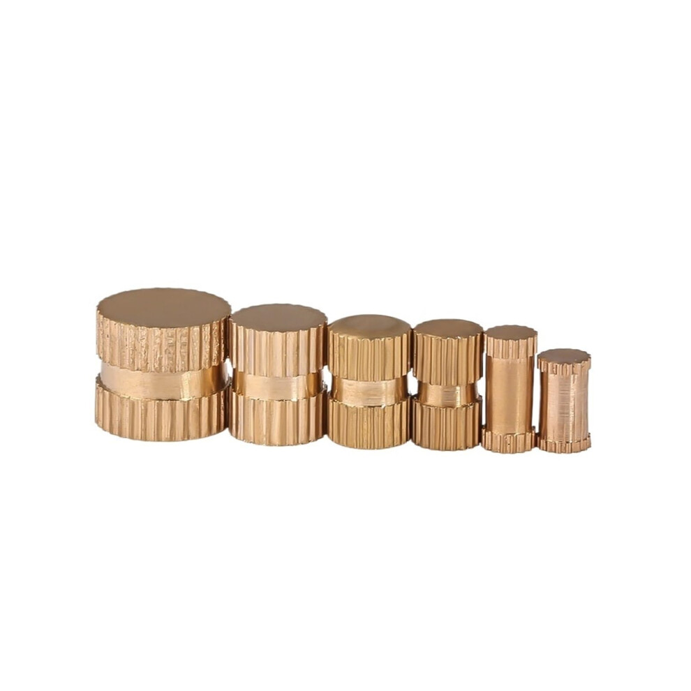 Blind Hole Singlepass Copper Flower Mother Copper Inlay Copper Embedded Parts Nut Copper Knurled Nut M3 M4 M5 M6 M8(M4x6x12) M4x6x12 Brass 820064760937