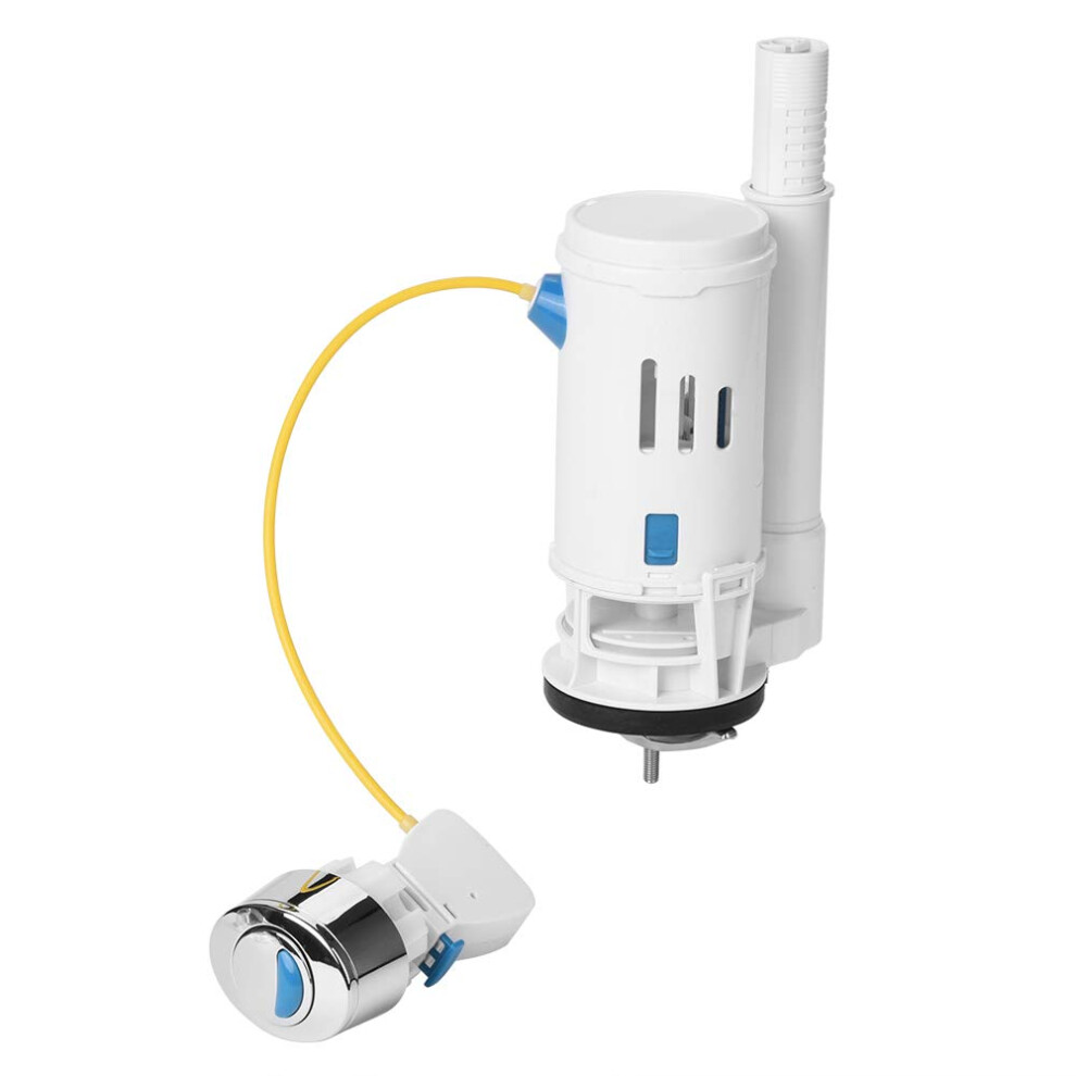 Toilet Drain Valve, Toilet Dual Flush Push Button Valve Water Toilet Flush Valves(Siamese Drain Valve) 940534661721